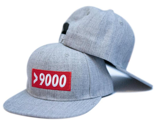 Over 9000 Snapback (Heather Grey)